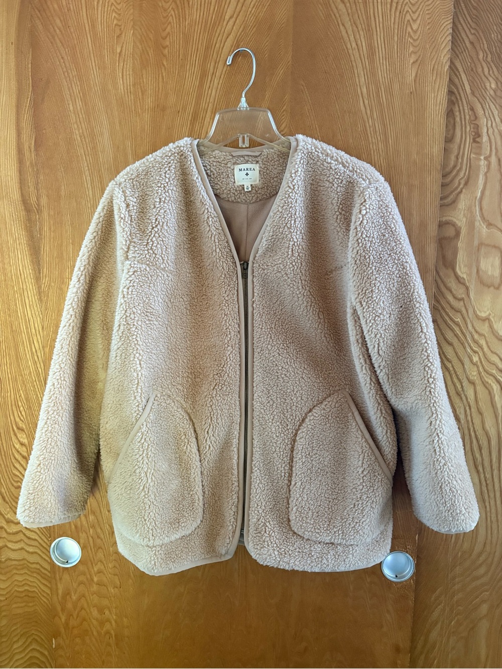 MAREA Plush Teddy Fleece Zip Jacket